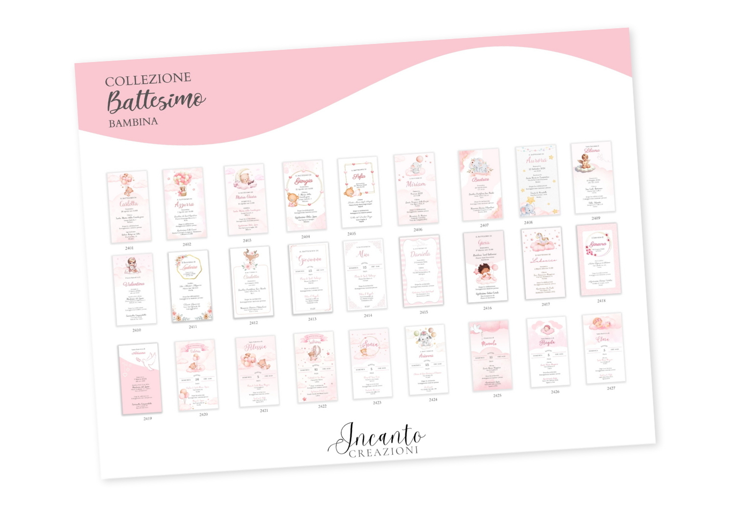 Collezione Battesimo Bambina